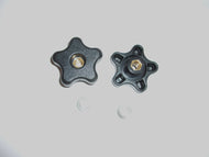 Pair of Folding Handle Clamping Knobs with Lock Washers